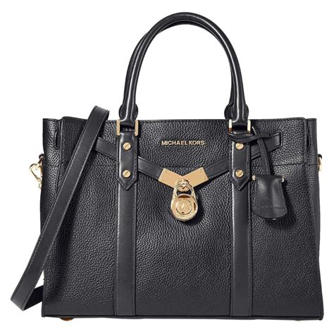 michael kors reisetasche schwarz|Michael Kors large satchel handbag.